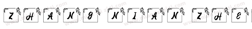 zhang nian zheng字体转换